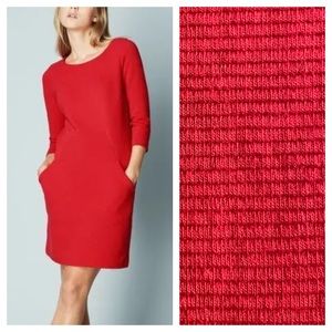 Boden Red Knit Mini Dress